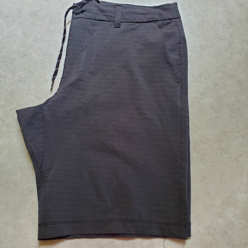 Men's Hang Ten Hybrid Board Shorts Gray Stripe